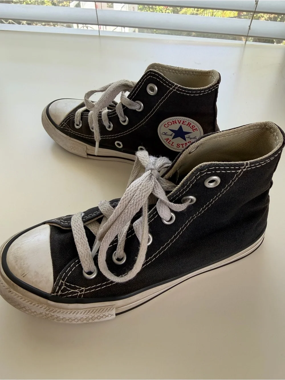 Converse Kids Classic High-Top Sneakers in Black size 12